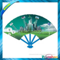 Eco-friendly die cut pp hand fan for decoration